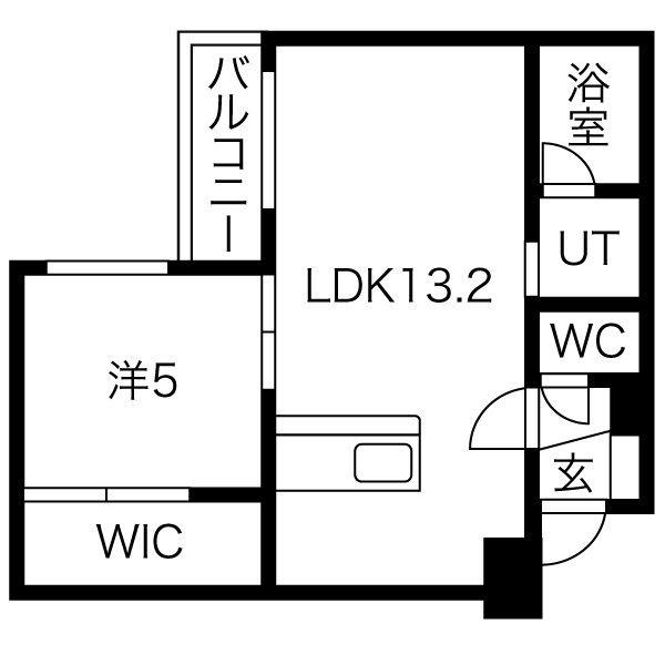 マ・メゾン山鼻(1LDK/4階)の間取り写真