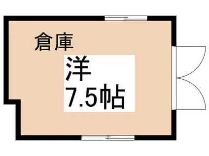 トハンバトハイツ(ワンルーム/1階)の間取り写真