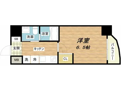 セレニテ梅田北(1K/11階)の間取り写真