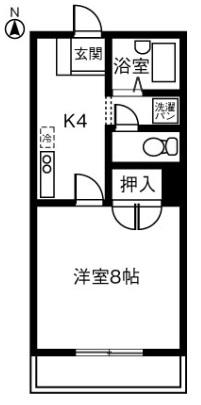 プリミエール間内(1K/3階)の間取り写真