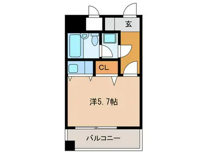 パークプラザ鷹取(ワンルーム/6階)の間取り写真