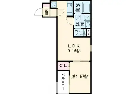 FSTYLE藤井寺道明寺1号館(1LDK/3階)の間取り写真
