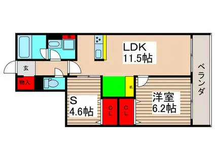 妙典4丁目計画(1SLDK/2階)の間取り写真
