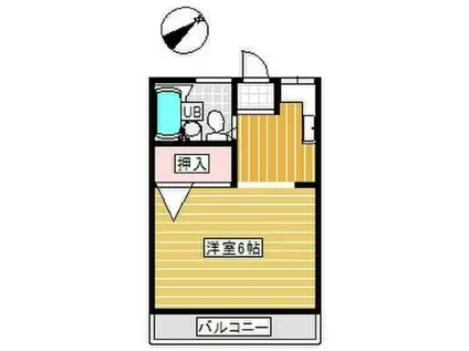 ハイム38(ワンルーム/1階)の間取り写真