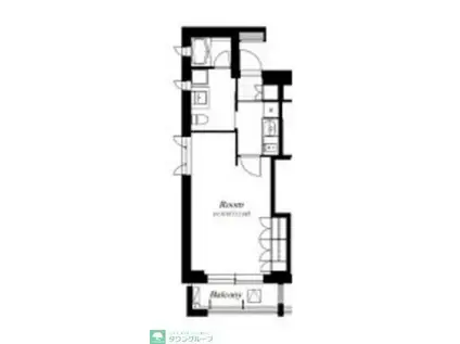 フレンシア麻布(ワンルーム/3階)の間取り写真