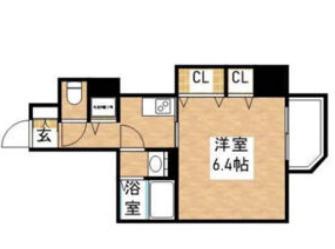 W-STYLE難波(1K/5階)の間取り写真