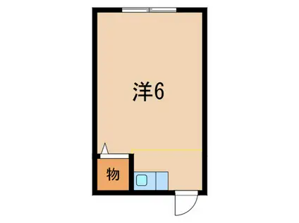 林マンション魚崎(ワンルーム/3階)の間取り写真