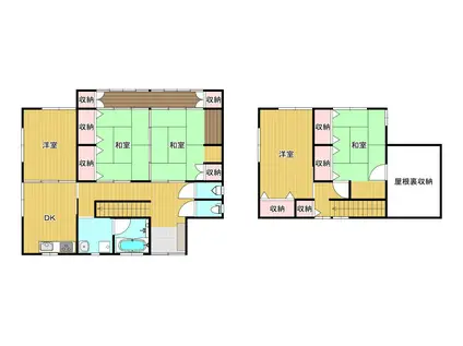 東津田アパート(5DK/1階)の間取り写真