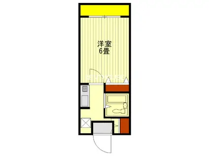 レジデンスイケダ(1K/1階)の間取り写真