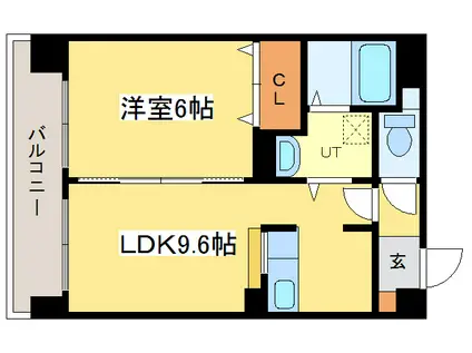 パシフィック元町パッセージ(1LDK/7階)の間取り写真