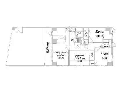 INSURANCEBLDG.XVIIセ(3LDK/1階)の間取り写真