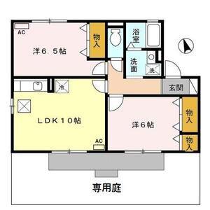 SEJOUR NAWA(2LDK/1階)の間取り写真