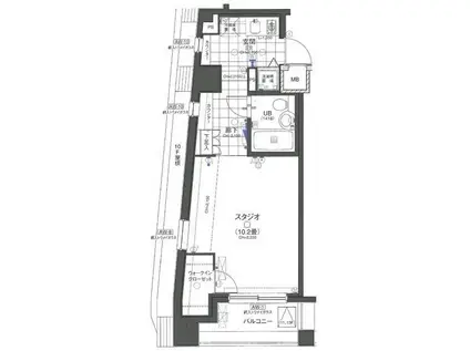 日神デュオステージ笹塚西館(1K/11階)の間取り写真