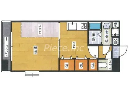 アルバT(1DK/6階)の間取り写真