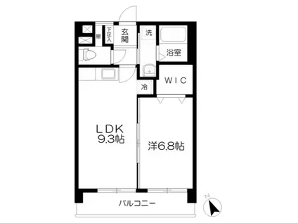 フェルト705(1LDK/2階)の間取り写真