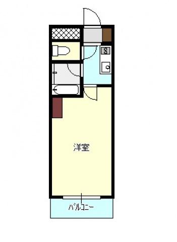 メゾンド長束(1K/3階)の間取り写真