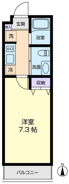 JSコート高円寺(1K/2階)の間取り写真