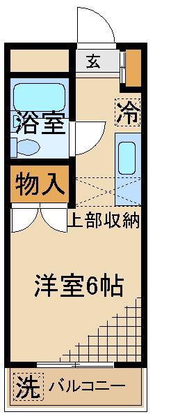 セントヴィラ貝取(1K/3階)の間取り写真