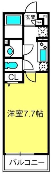 リブリ・YUME III(1K/2階)の間取り写真