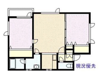 プチハウス(2LDK/2階)の間取り写真