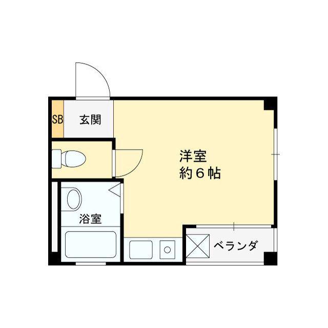 アリエスプラザ(ワンルーム/3階)の間取り写真