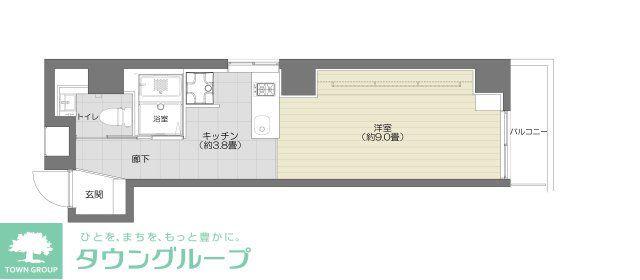 PATH浅草(ワンルーム/3階)の間取り写真
