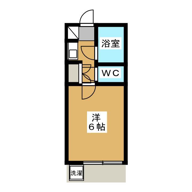 東深井アパート(1K/1階)の間取り写真