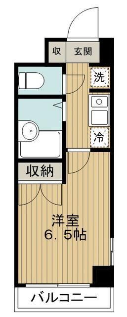 ジュエル西荻窪(1K/5階)の間取り写真