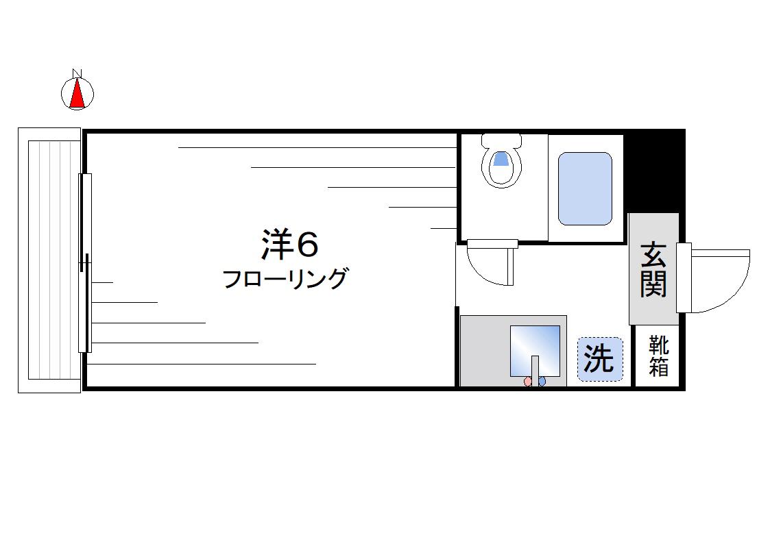 ドース北新宿(ワンルーム/2階)の間取り写真