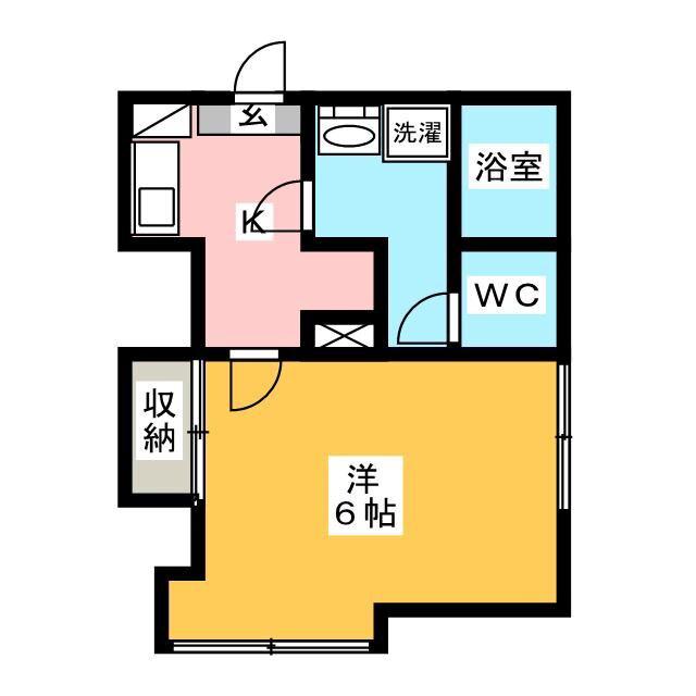 KA RESIDENCE西日暮里(1K/2階)の間取り写真