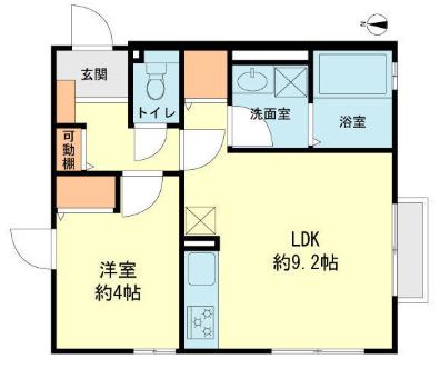 FORT III(1LDK/2階)の間取り写真