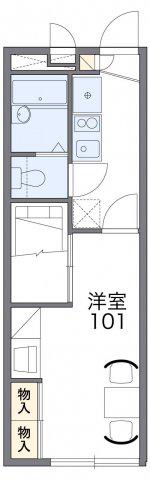 レオパレスサンヒルズII(1K/2階)の間取り写真