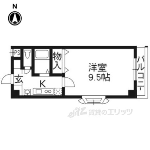 CONDOMINIO531(1K/2階)の間取り写真