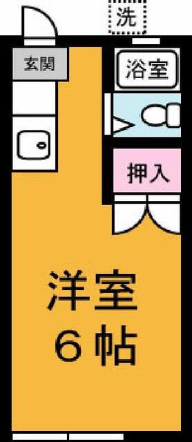 ハイツオリーブ(1K/1階)の間取り写真