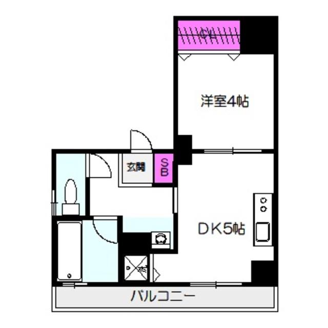 DMハイツ(1DK/2階)の間取り写真