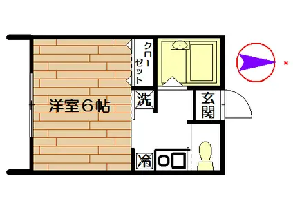 メゾン・ド・デコ(1K/1階)の間取り写真