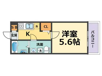 LUMINOUS GRANDEルミナス グランデ(1K/3階)の間取り写真