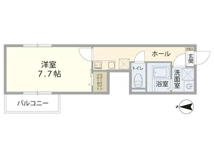 ベストステージ南鳩ヶ谷(1K/1階)の間取り写真