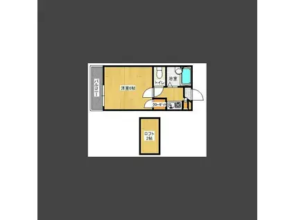 コンフォート守恒I(1K/1階)の間取り写真