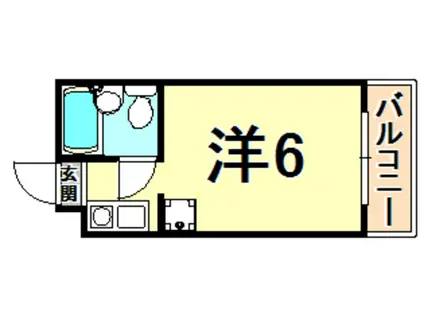 ダイドーメゾン西宮北口IV(ワンルーム/4階)の間取り写真