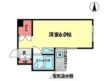 大阪和泉町メイフラワーハウス(ワンルーム/2階)の間取り写真