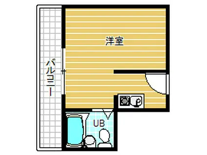 クレインファースト(ワンルーム/3階)の間取り写真