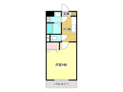 ララ・オンディーヌ(1K/5階)の間取り写真