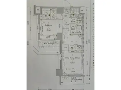 ARKMARK梅屋敷ASYLCOURT(1LDK/8階)の間取り写真