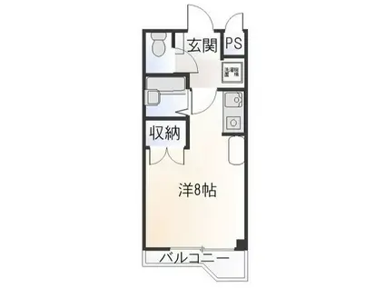 グランデュール56(ワンルーム/1階)の間取り写真