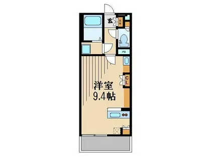 レオネクストあおばII(ワンルーム/3階)の間取り写真