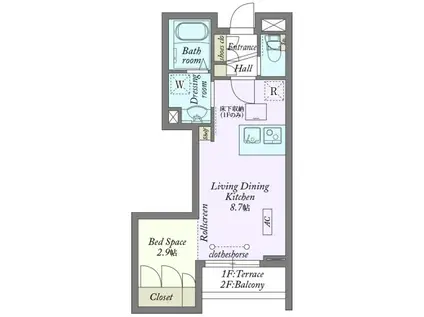 MY STYLE VINTAGE 目黒平町(1LDK/2階)の間取り写真