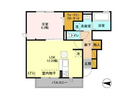 EPOCH エポック五井西(2LDK/1階)の間取り写真