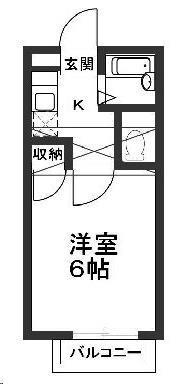 ロフティ栄(1K/2階)の間取り写真