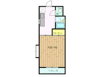 PLAZA伏木(1K/3階)の間取り写真